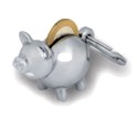Key ring Piggy bank for one Euro Lutz Gathmann design